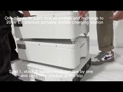 Przechowywanie energii CCS 1 CCS 2 Przenośna elektryczna ładowarka samochodowa Akumulator 19,2 kWh