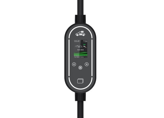 kupować Nowa przenośna ładowarka do samochodów elektrycznych z ekranem 2,4 cala, aplikacją, Bluetooth, WIFI, kartą RFID, inteligentna ładowarka samochodowa produkcja internetowa