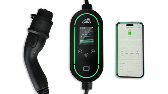 kupować 7kW Portable EV Charger with 2.4-inch LCD Screen 5m Charging Cable and Flame Retardant PC Material produkcja internetowa