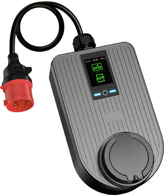 kupić 7.4kW Typ 2 Przenośny ładowarka EV CEE Plug Single Phase 32A Home Ładowanie 2,8 cala LCD produkcja internetowa