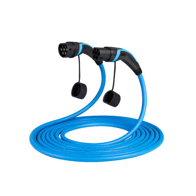 Chiny fabryczne złącze ev typu 2 do typu 2 32A adapter typu 2 kabel ładujący EV