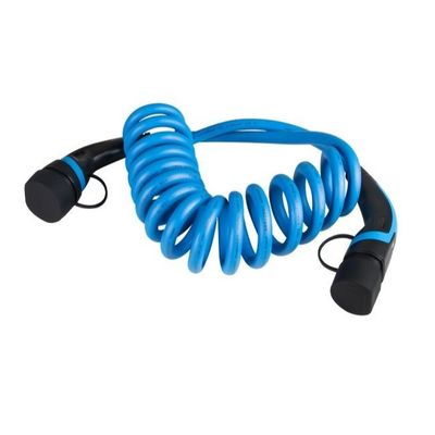 kupować 50Hz 7kW Kabel ładujący EV typu 2 do typu 2 z 5-metrowym kablem spiralnym produkcja internetowa