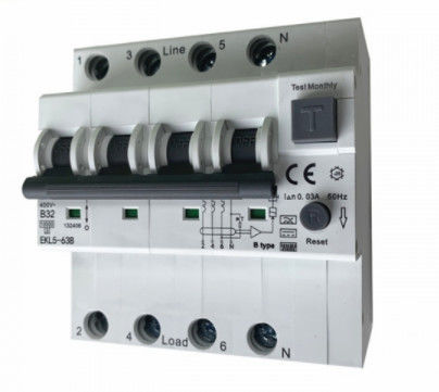 IEC 62423 32A Wyłącznik RCD MCB RCCB RCBO z zabezpieczeniem nadprądowym