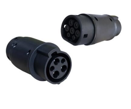 kupować 32A 250V Typ 2 Ładowanie samochodu na stacji ładującej EV typu 1 Adapter interfejsu Typ 2 do adaptera EV typu 1 produkcja internetowa