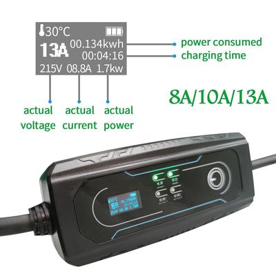 kupować Type2 8-16A 1P Przenośna ładowarka do pojazdów elektrycznych UK 3 PINS Outlet produkcja internetowa