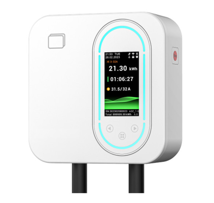 Dobra cena 22kW trójfazowe szybkie ładowanie Smart Home Wallbox CE certyfikowany Na ścianie montowany ładowarka EV IP65 wodoodporna Wsparcie połączenie RFID/WiFi/Bluetooth Dostępne w kolorze białym i czarnym w Internecie