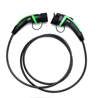 Dobra cena 32A 22KW 5m Typ 1 do Typ 2 Kabel ładujący EV Zielona okładzina TPU w Internecie