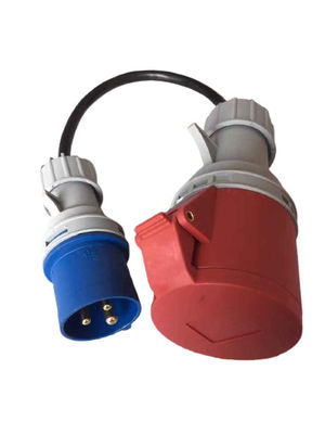 Dobra cena 32A 250V 5-pinowy na 3-pinowy adapter IEC 60309 Adapter wtyczki do czerwonego CEE na niebieski CEE w Internecie